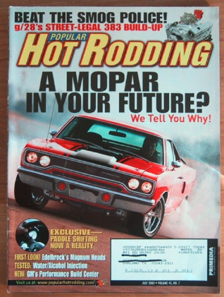POPULAR HOT RODDING 2005 JULY - GNX, MOPAR MUSCLE, MAVERICK